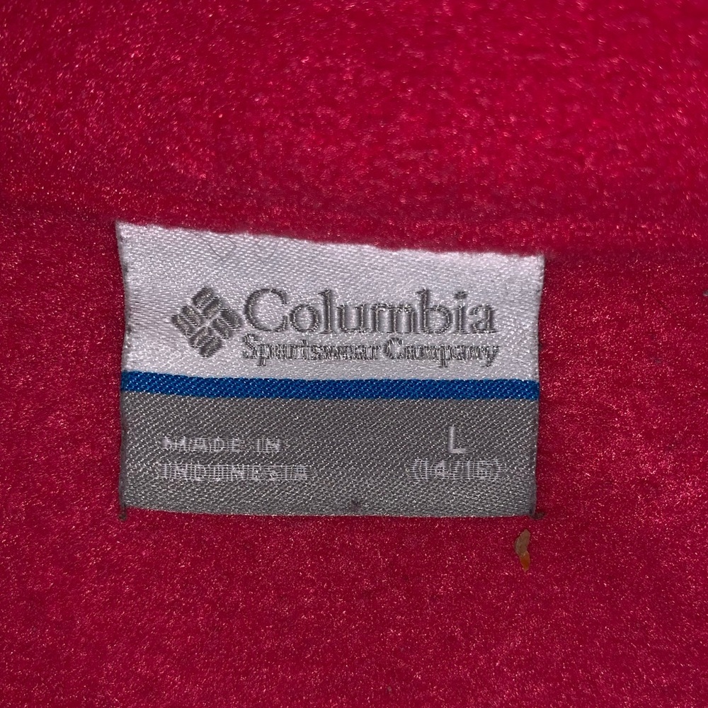 PINK GIRLS COLUMBIA ZIP-UP FLEECE JACKET - Picture 5 of 6
